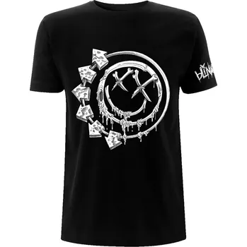 Pánské oblečení RockOff BLINK-182 Unisex bavlněné tričko : Bones - černé Velikost: XL