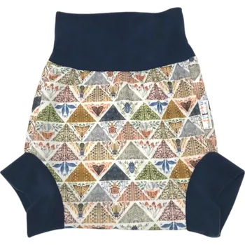 Plenkové kalhoty Breberky Natahovací svrchní kalhotky PUL - Hmyzí hotel VELIKOST: S (4-7kg)