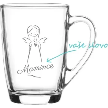 Personalizovaný hrnek s věnováním a andělem 300 ml
