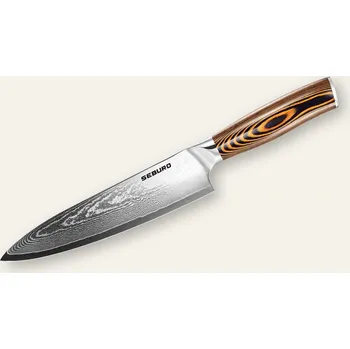 Kuchyňský nůž Šéfkuchařský nůž Seburo SUBAJA Damascus 200mm