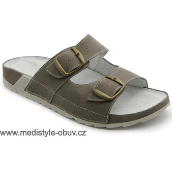 Dámská zdravotní obuv MEDISTYLE ERIK 5E-J16/1 pantofel šedý, šedá - 41