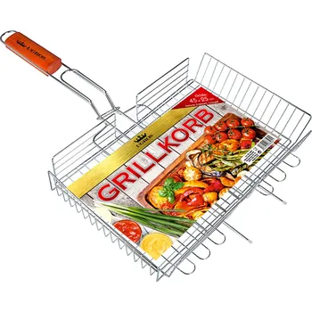 Grilovací nářadí Grilovací rošt s nastavitelnou výškou 45*25*6cm