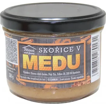 Skořice v medu včelí farma Fér