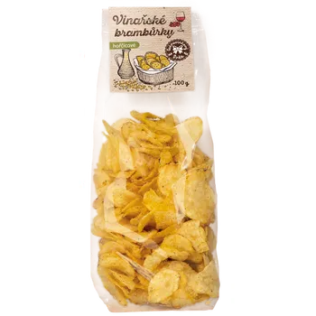 Chips Vinařské brambůrky hořčicové 100g - balení 20ks