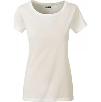 Dámské tričko James & Nicholson Základní dámské tričko ze 100 % organické bavlny James and Nicholson Barva: Přírodní, Velikost: M JN8007