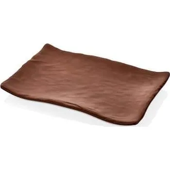 Talíř KULSAN TERRA MELAMÍNOVÝ TALÍŘ 19X13,5CM SVĚTLOHNĚDÝ