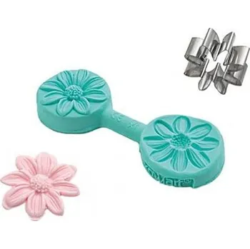 Nádoba na pečení Cakesupplies Silikonová překlápěcí forma květ - mini kopretina 32 mm