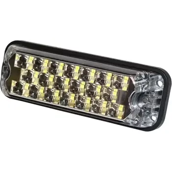 Maják Výstražné LED světlo ECCO 3812C - bílé (LED Predator)