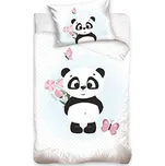 Carbotex Povlečení do dětské postýlky - Panda 100 x 135 cm