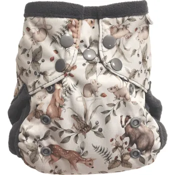 Plenkové kalhoty Breberky Kapsová plenka (S) - Jezevec u jahodníku PAT