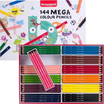 Kresba bruynzeel 60517144 Pastelky MegaColor +3 - sada 12 ks. x 12 barev