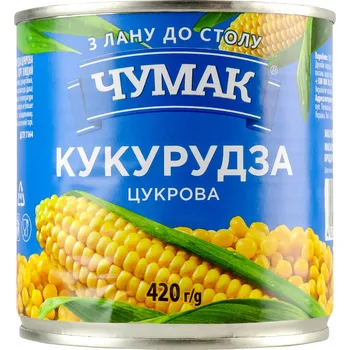 Konzervovaná kukuřice 252g Čumak