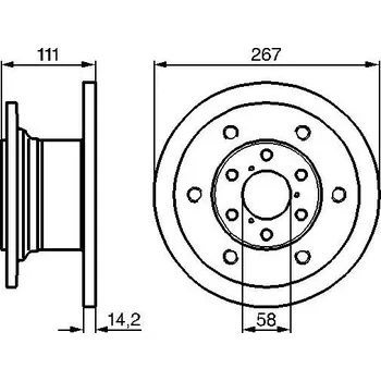 Brzdový kotouč Brzdový kotouč BOSCH 0 986 478 742