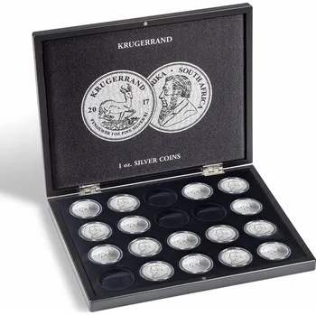 Obal pro sběratelský předmět Leuchtturm kazeta na 20 investičních mincí 1 Oz Motiv kazety: Krugerrand