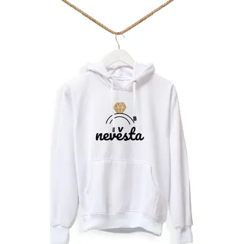 Dámská mikina Personal Párová dámská mikina - Nevěsta Barva: Růžová, Velikost - dospělý: XS