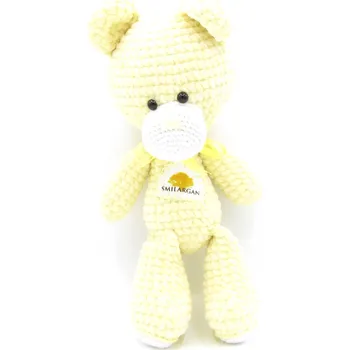 plyšák Smilargan Háčkovaný medvídek Smilargan - žlutý
