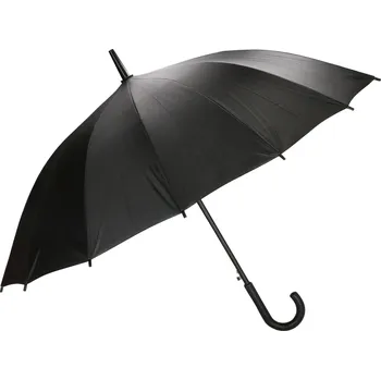 Deštník Beagles dámský holový deštník se zahnutou rukojetí - černý 18794-BK