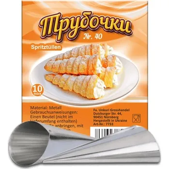 Formy na trubičky 10ks N.40 (D-40)