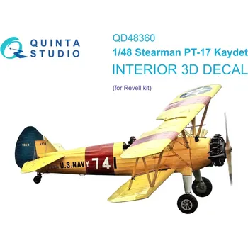Plastikový model Quinta studio 1/48 Stearman Pt-17 Kaydet 3D-Print.&col.Inter.