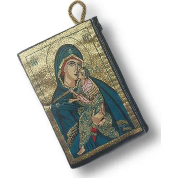 Peněženka Duchovní Peněženka s ikonou Panny Marie a Krista