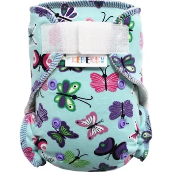 Plenkové kalhoty Breberky BIO Kalhotková plenka (M) - Motýl mint SZ