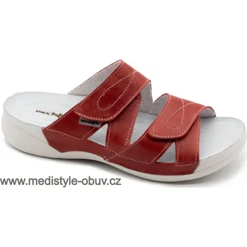 Dámská zdravotní obuv MEDISTYLE ZIVA 1Z-H15 zdravotní pantofel červená, červená - 41