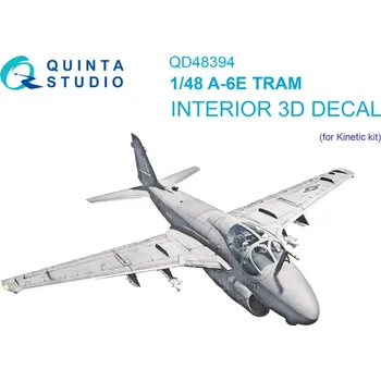 Plastikový model Quinta studio 1/48 A-6E TRAM 3D-Print.&col.Interior (KIN)