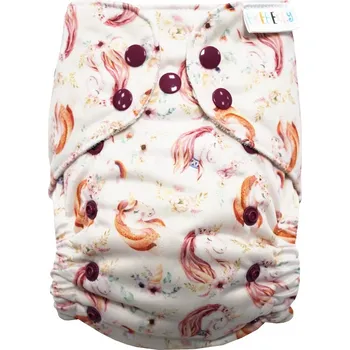 Plena Breberky BIO Bambusová kapsová plenka (M) - Zasněný jednorožec PAT