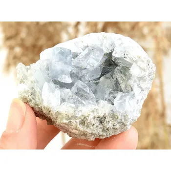 Přírodní kámen Celestýn drúza přírodní (Madagaskar) 149g