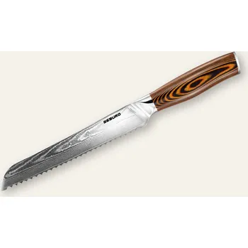 Kuchyňský nůž Nůž na pečivo Seburo SUBAJA Damascus 195mm