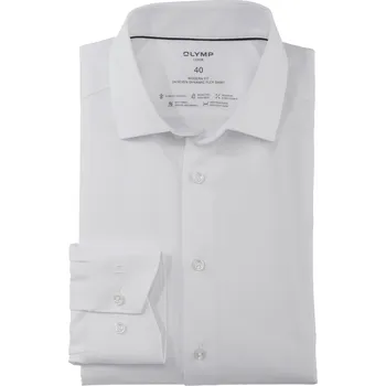 OLYMP Luxor 24/Seven Modern Fit společenská košile 125254 00 Bílá 45