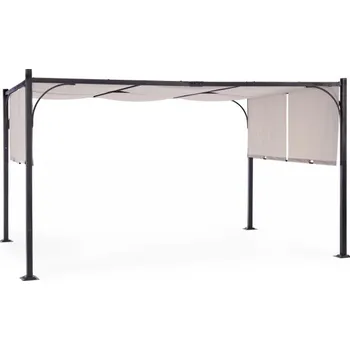 Pergola BIZZOTTO Hliníková pergola se stínící látkou GAZEBO 3x4m 0795435