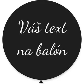 Balónek Svet balonku Balón s textem - Černý 80 cm