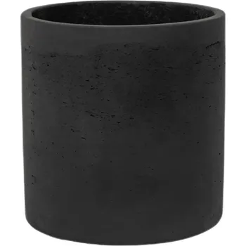 Květináč Puk Black Washed S - Ø 15 cm / V 15 cm