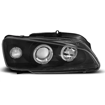 Přední světlomet Přední světla angel eyes Peugeot 106 - černé
