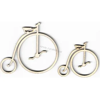 Stavební deska Výřez z překližky, O29/1, STARÉ KOLO-velké, 7,5x6,8cm, 1ks