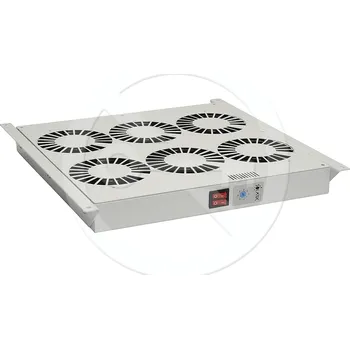 Rozvaděč SOLARIX Ventilační jednotka 6 vent.,termostat, do stropu i dna VJ-R6, šedá 86030018