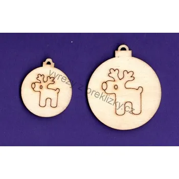 Překližka Výřez z překližky, F07/2, ozdoba, SOBÍK-malá, 3x3,5cm, 1ks