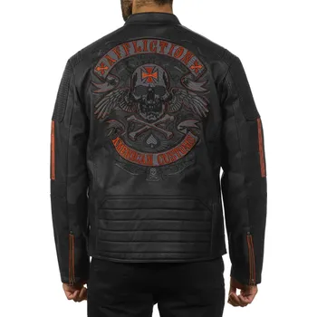 Pánská casual bunda bunda pánská AFFLICTION - BLACK BIRD - BLK/ORANGE - M