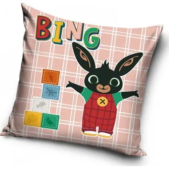 Polštář Veselý Zajíček Bing Povlak na polštářek Zajíček Bing a Kostičky