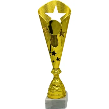 Sportovní pohár Standart NJS0395A Výška poháru: 41 cm, Barva: Zlatá
