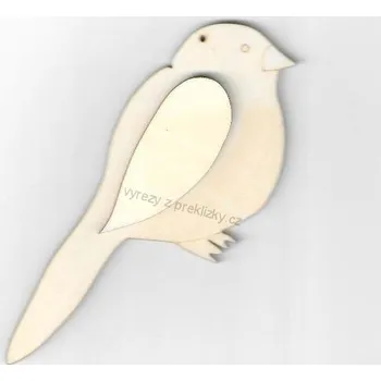 Stavební deska Výřez z překližky, P02, 3D PTÁČEK BĚTKA, 10x5cm, 1ks