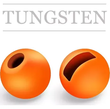 Knápek Kulička wolframová s drážkou Fluo Orange