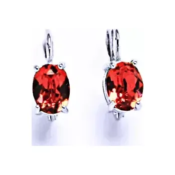 Náušnice Stříbrné náušnice Swarovski paparadcha - NK1245 (Stříbrné náušnice se Swarovski krystalem)