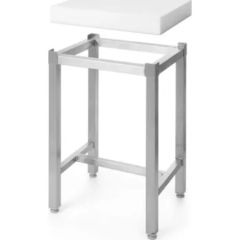 Kuchyňské prkénko Hendi Poylethylenový řeznický špalek, set, Bílá, 500x400x(H)800mm