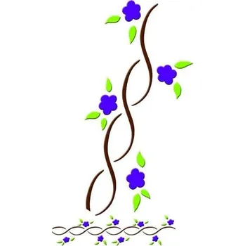 Plastová šablona Květy