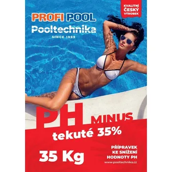 Bazénová chemie Pooltechnika pH mínus tekuté 35kg - 37% pro veřejný provoz PROFIPOOL