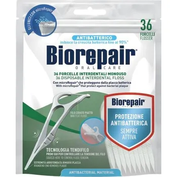 Zubní nit Biorepair Oral Care dentální párátko se zubní nití 36 ks