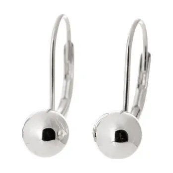 Náušnice Dámské stříbrné náušnice koule STNAU1771F