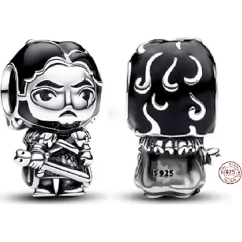 Přívěsek Charm Sterlingové stříbro 925 Hra o trůny Joh Snow, korálek na náramek, film